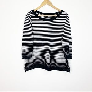 COS Black & White Striped Sweater Size Large